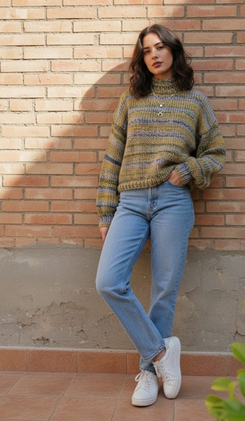 Bufanda de Lana Oliva